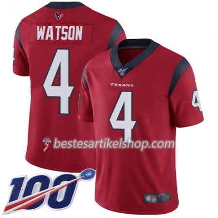 Herren Houston Texans Trikot Deshaun Watson 4 Nike Röd 100th